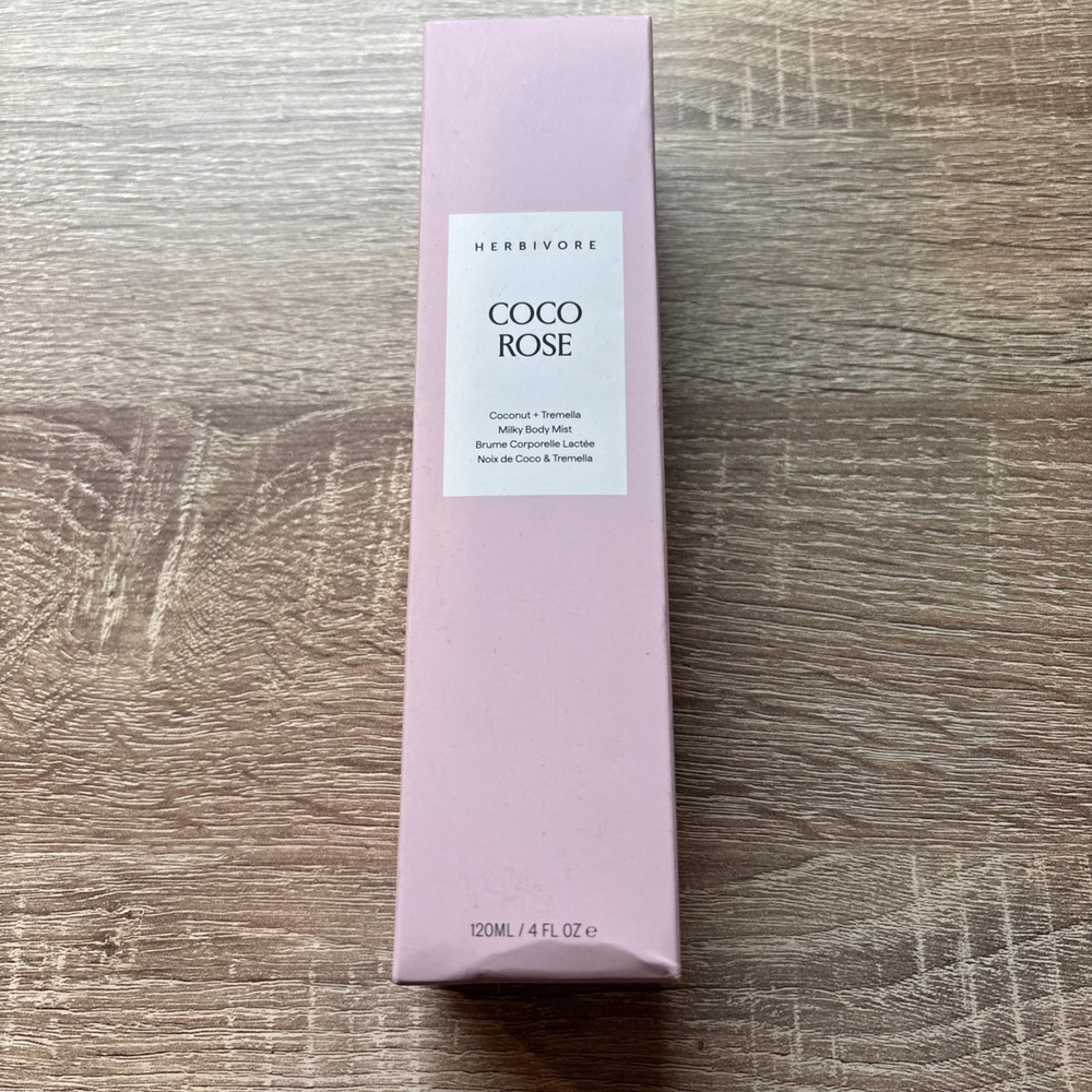 HERBIVORE COCO ROSE Coconut + Tremella Milky Body Mist 4.0 oz New In Box